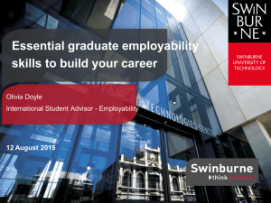 Presentation slides - Swinburne University of Technology