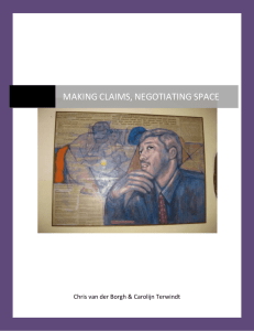 making claims, negotiating space