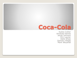 Coca Cola's Competitors