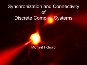 Synchronization and Connectivity of Discrete Complex Systems