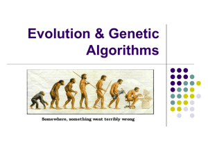 Evolution & Genetic Algorithms Lamarckian Evolution
