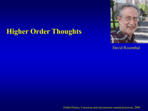 Higher Order Thought theory