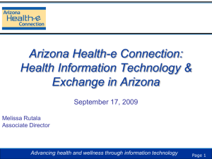 Advancing health and wellness through information technology