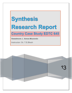 Synthesis Research Report - EDTC670EPORTIFOLIO