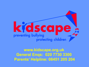 Kidscape Training Presentation – Advanced