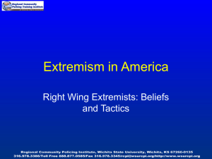 Extremism in America - Wichita State University
