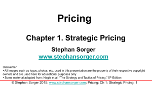 Cost-Based Pricing: Example