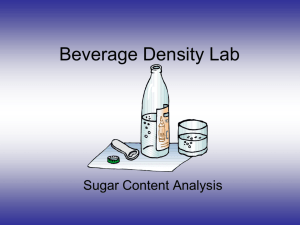 Beverage Density Lab