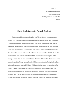 Child Exploitation in Armed Conflict