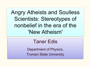 Atheists - Truman State University