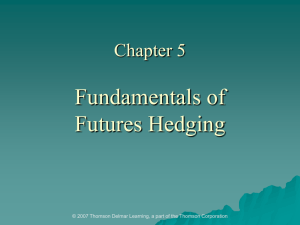 Chapter Five Fundamentals of Futures Hedging