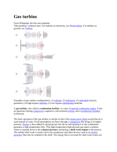 The Gas turbine from MGB 2009