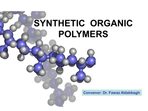 synthetic organic polymers