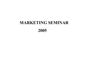 Marketing Seminar