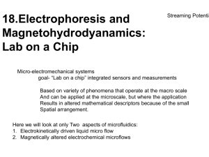 17. Electrophoresis and Magnetohydrodynamics