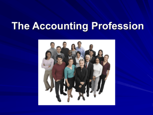 The Accounting Profession
