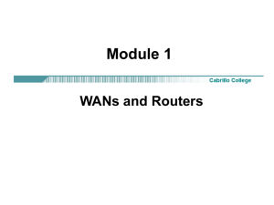 Introduction to Routers in a WAN