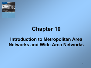 Metropolitan and Wide Area Networks