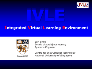 IVLE - CITE | Centre for Information Technology in Education