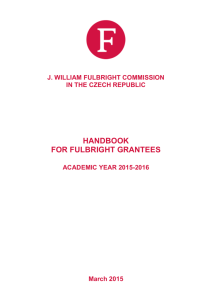 Handbook for U.S. Fulbright Grantees