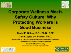 Corporate Wellness Meets Safety Culture