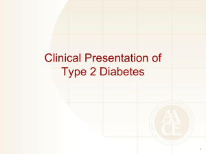 Clinical Presentation of Type 2 Diabetes