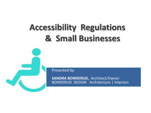 Accessibility Regulations & Small Business