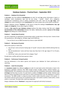 Databases-Practical-Exam-September-2014