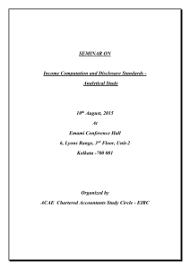 Lecture Meeting on Income Computation and Disclosure Standards