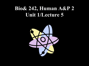 Bio 242 Unit 1 Lecture 5