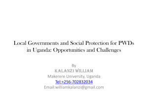 Local Governments and Social Protection for PWDs in