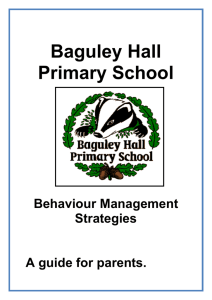 Behaviour Policy - Baguley Hall Primary School