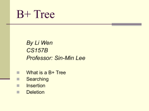 B+ Tree by Li Wen