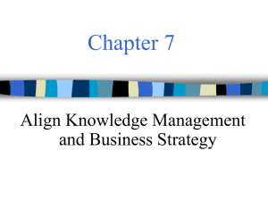 Align Knowledge Management and Business Strategy