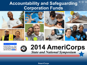 PowerPoint - 1303kb - AmeriCorps State and National Symposium