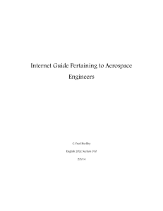 Internet Guide Pertaining to Aerospace Engineers