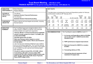 Finance Report Month 11 - Royal Shrewsbury Hospitals NHS Trust