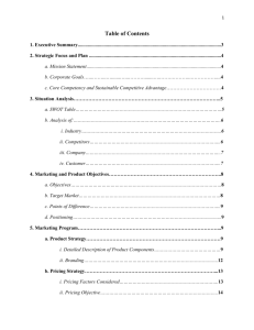 Table of Contents