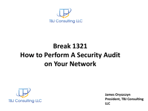 Break 1321 How to Perform A Security Audit