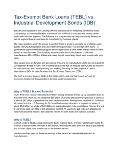 TEBL vs. IDB for Bankers