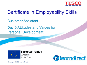 Certificate in Employability Skills