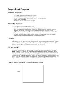 Properties of Enzymes