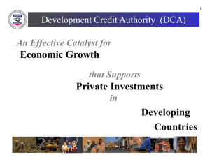 USAID - Development Credit Authority (DCA)