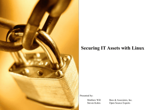 Securing IT Assets with Linux file