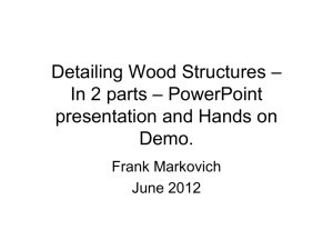 Detailing Wood Structure