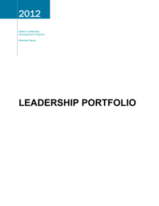 Leadership Portfolio - Ohio University College of Business