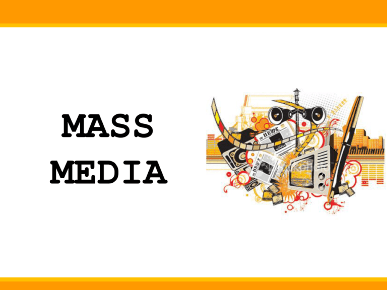 types of mass media