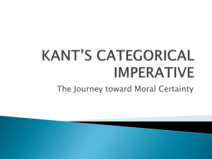 kant's categorical imperative