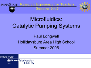 Microfluidics - Hollidaysburg Area School District