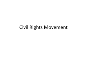 Civil Rights Movement - Mr
